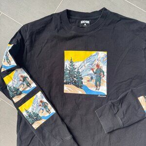 Billionaire Boys Club Ice Cream Long Sleeve T-Shirt BBC Mountain Climber Graphic